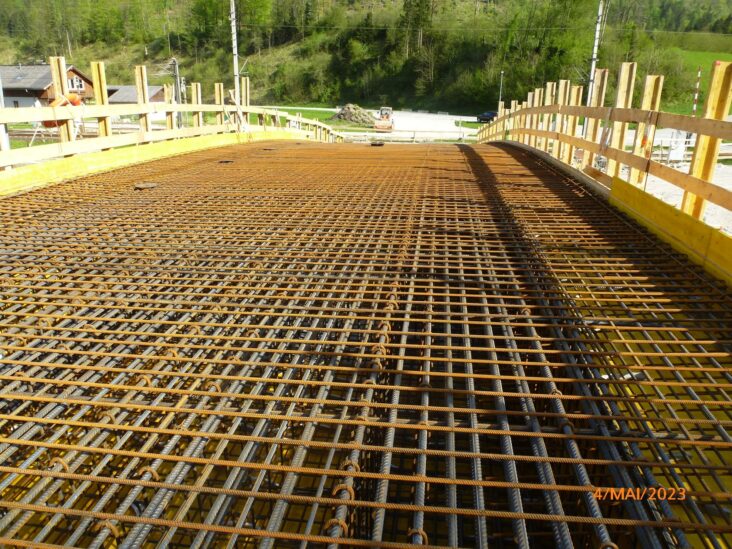 Foto bei einer Begehung der Baustelle