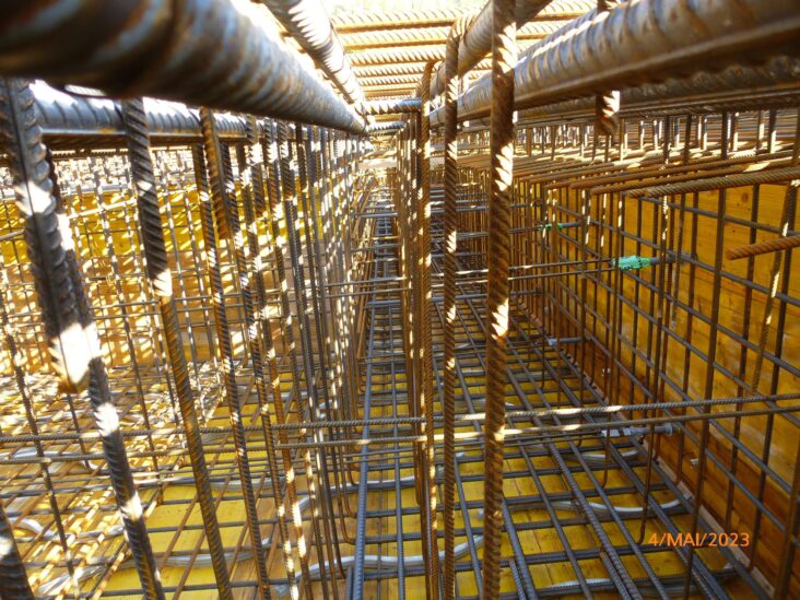 Innenansicht der Baustelle