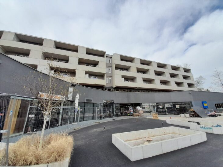 Vom Parkplatz aus gesehen